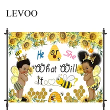 Виниловый фон для фотосъемки levoo с изображением подсолнуха