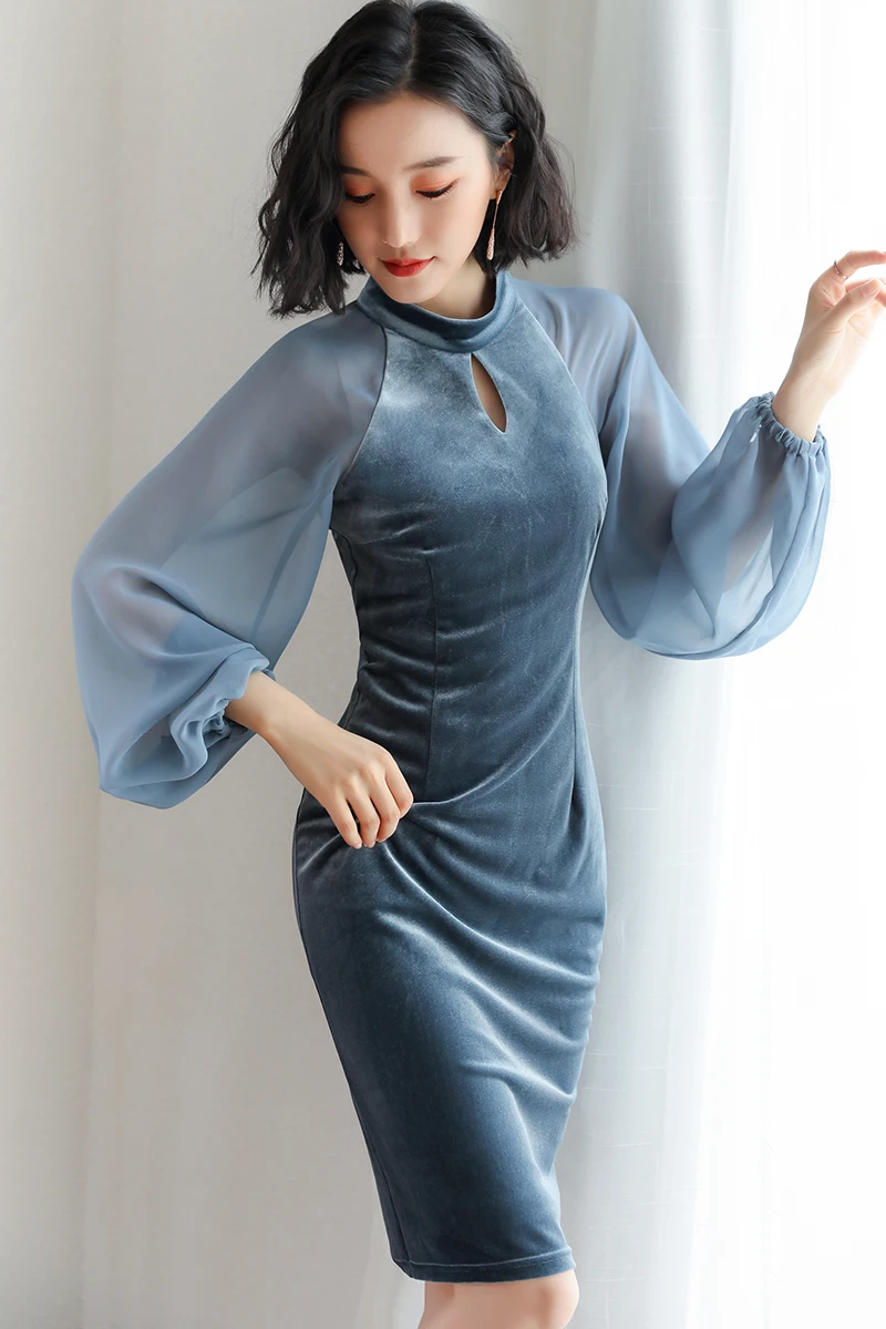 velvet dress aliexpress