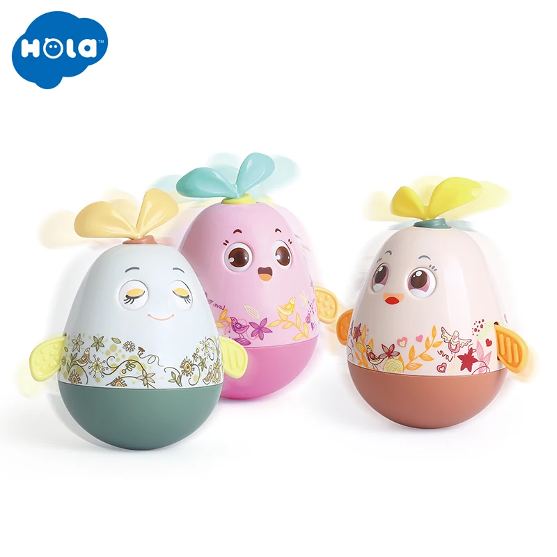 HOLA игрушки 3133 детские игрушки для новорожденных кивая игрушки неваляшки для Детское кольцо колокол для маленьких девочек; подарки