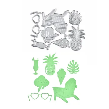 

YaMinSanNiO pineapple Leaves Metal Cutting Dies Vacation New 2019 for Card Making Scrapbooking Embossing Die Cut Craft Stencils