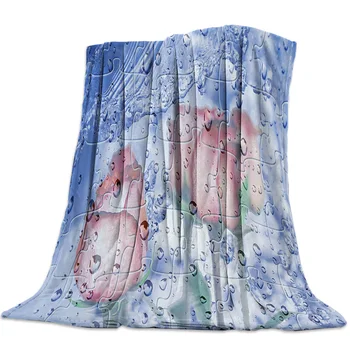 

Jigsaw Puzzle Rose Throw Blanket Sofa Bed Throw Blanket Kid Adult Warm Blanket for Beds Coral Fleece Fabric