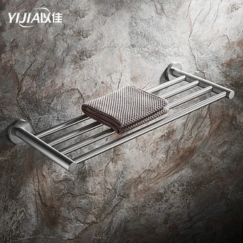 

Bathroom Shelf 304 Stainless Steel Shower Rack Shelf rectangle Bath Shower Shelf Wall Mounted Silver Storage Organizer Rack