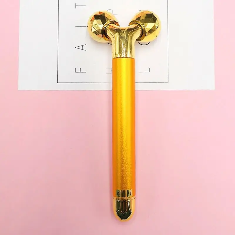 【新品未使用】 24K GOLD BEAUTY STICK MODEL FO-1 Multi-function Beauty Care Device 24k Facial Massage Stick