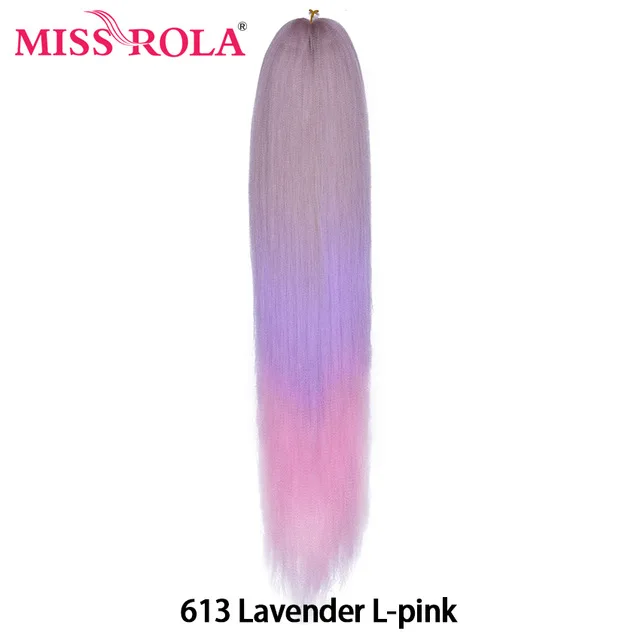 Miss Rola Synthetic 28Inch 100G NEW COLORS Hair Extension Yaki Straight Jumbo Braiding Hair Pre-Stretched Braid Kanekalon Hair 28INCH 100G