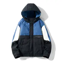 Качественные мужские зимние пальто из 90% утиного пуха, мужские модные водонепроницаемые пуховики в стиле пэчворк, мужские короткие пуховые пальто с капюшоном, JK-866