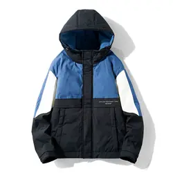 Quality Mens Winter 90% Duck Down Coats Male Fashion Patchwork Waterproof Down Jackets Men Hooded Short Down Overcoats JK-866