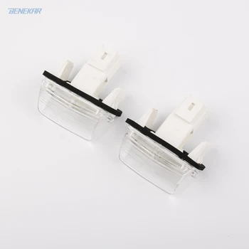 

Benekar 2X License Number Plate Lamp Light for Citroen C3 C4 C5 Picasso Peugeot 206 207 307