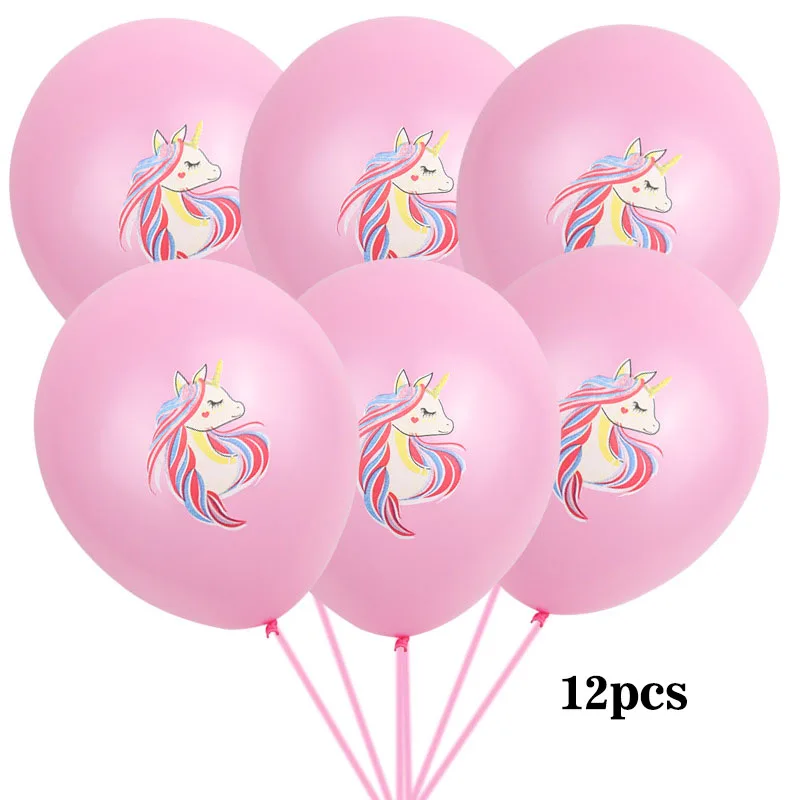 ballon 12pcs 123 1 шт. формочка для торта в форме единорога, для дня рождения, для украшения торта, мультяшная лошадь, пастрит, биссит, формочка для торта, вечерние аксессуары в виде единорога - Цвет: ballon 12pcs