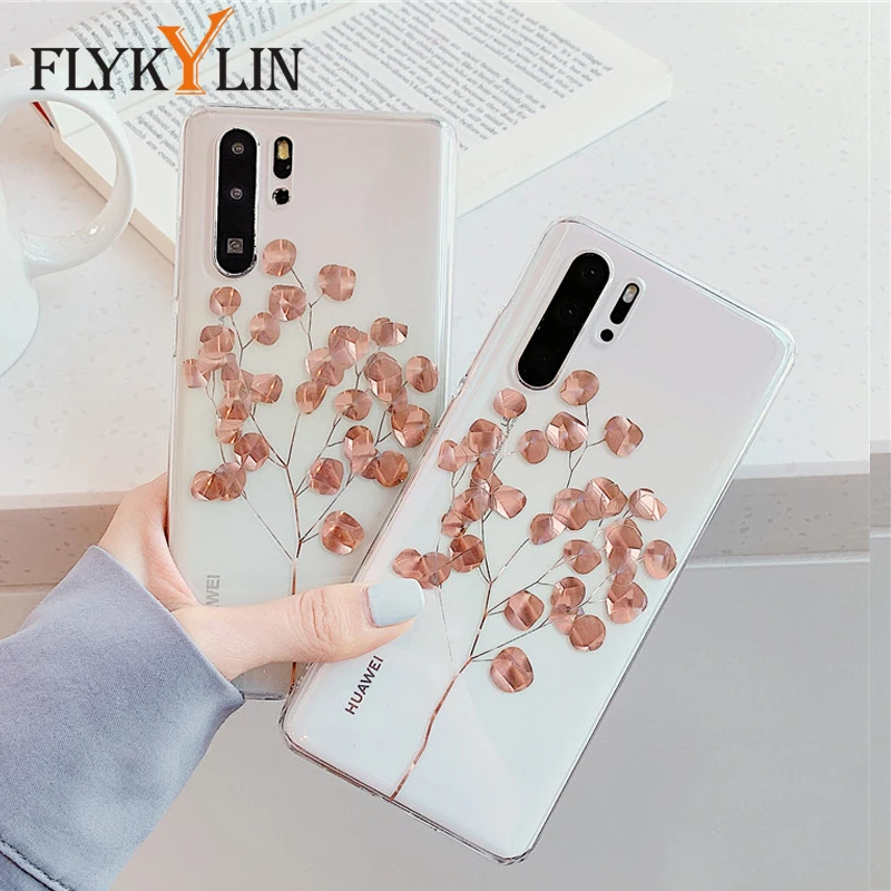 FLYKYLIN роскошный мультяшный чехол для Huawei P20 Lite P30 Pro Mate 20 задняя крышка из розового