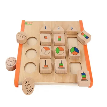 

Wood Color Baby Early Learning Wood Mathematical Development Intelligence Fraction Board Kids Wooden Education Puzzle Toy
