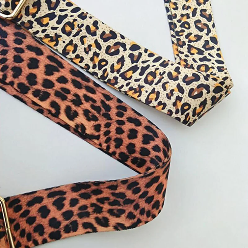 Модная леопардовая сумка, регулируемый ремень, широкий ремень для сумки, аксессуары, ручки, женская сумка на плечо, ремень для Кроссбоди W258
