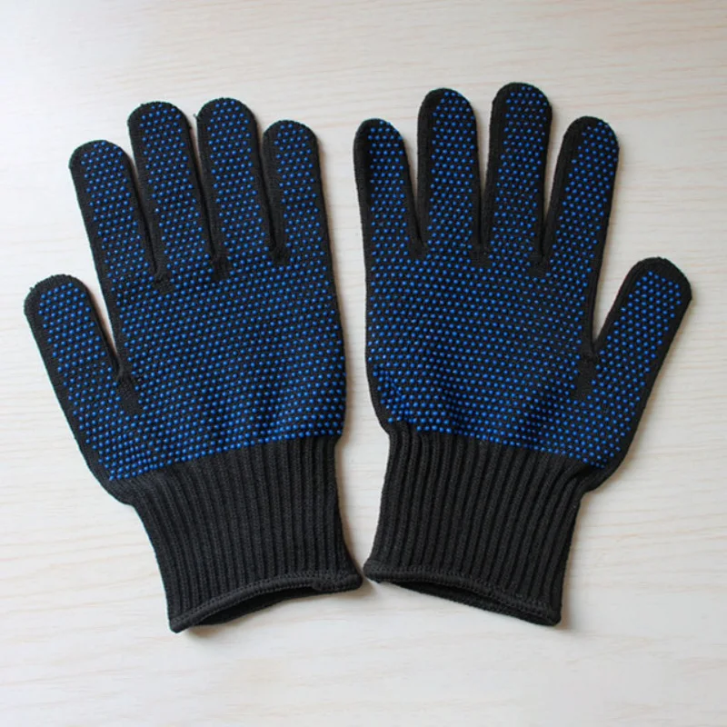 Высокотемпературные перчатки для охоты на открытом воздухе, перчатки для барбекю, термостойкие двухсторонние перчатки для дозирования, синее охотничье снаряжение