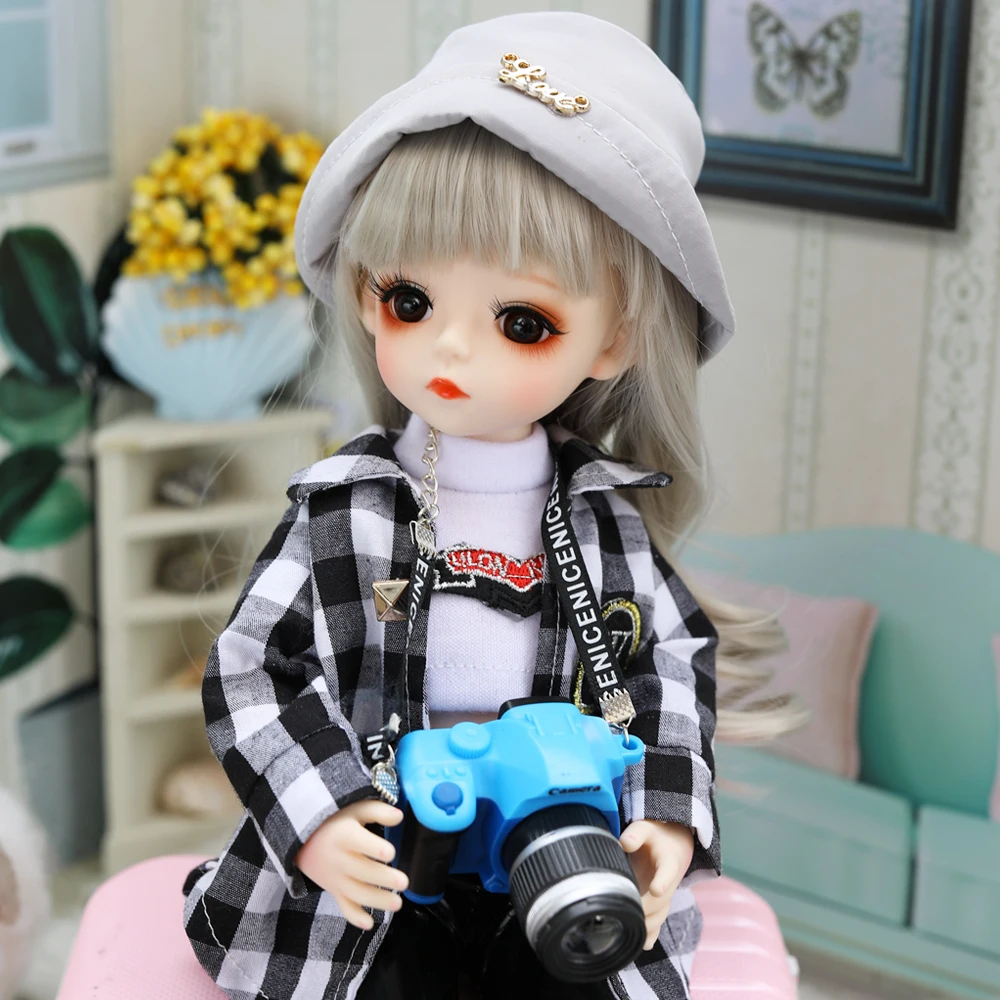 UCanaan 1/6 BJD Doll 30CM 18 Ball Joints Dolls With Full Outfits Clothes Set Wig Makeup Handmade Beauty Toy Gifts For Girls