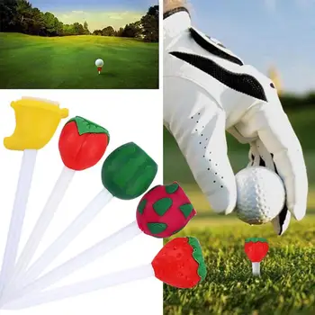 

Lovely Fruits Plastic Club Ball Bar Golfers Ball Tees Golf Tee Training Holder Golf Nail Outdoor Sporting Leisure Playing