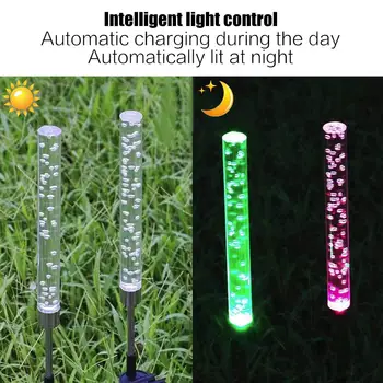 

Garden Solar Lights Acrylic Bubble Color Changing Yard Lamp Backyard Pathway Decoration Landscape Lights Eco-Friendly