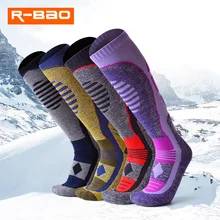 Зимняя одежда с длинными на открытом воздухе носки Аляска теплый, толстый, утолщенный Для мужчин Для женщин; высокие зимние термо-носки Лыжный Спорт Пеший Туризм Кемпинг Термальность чулки