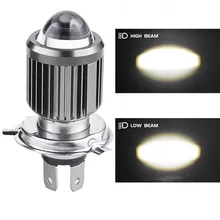 

H6 BA20D H4 Led Motorcycle Headlight With Lens Dual Color Hi/Lo Beam Fog Lamp Automobiles, Parts & Accessories