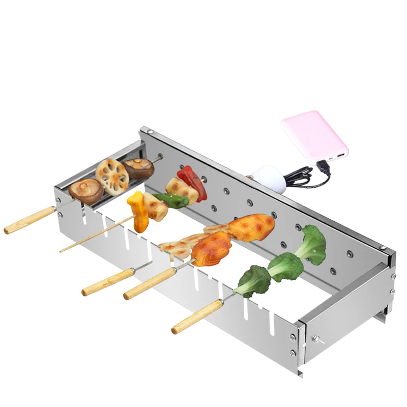  Not limited to roasting needles Automatically flipping the shelf Adjusting the width Barbecue Grill