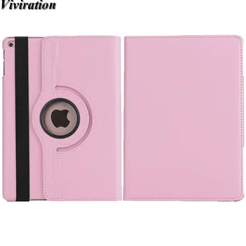 

For Apple iPad 5 6 /iPad Air 2 PC Flexible 360 Rotation Cover For Apple iPad Air 1/iPad 9.7 2017 2018 Luxury PU Stand Cover Case