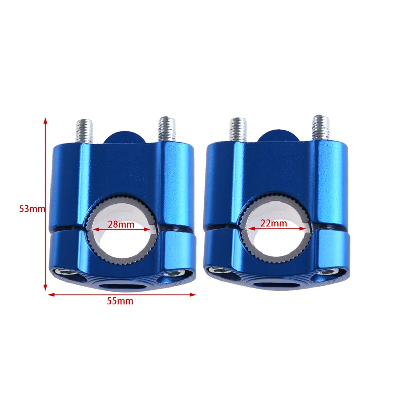1 пара внедорожный зажим для мотоцикла поднятый стояк для 22 мм 28 мм жир бар яма черный Поддержка прямых поставок