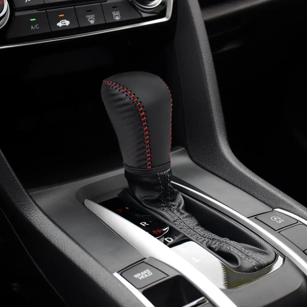 Auto Car Leather Gear Shift Knob Cover for Honda Civic 10th Gen 2021