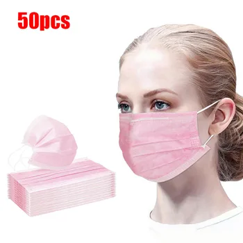 

50PC Disposable Face Mask Denta 3Ply Ear Loop breathable Personal Health Care Face Mouth Mask Маски outdoor masque dropshipping