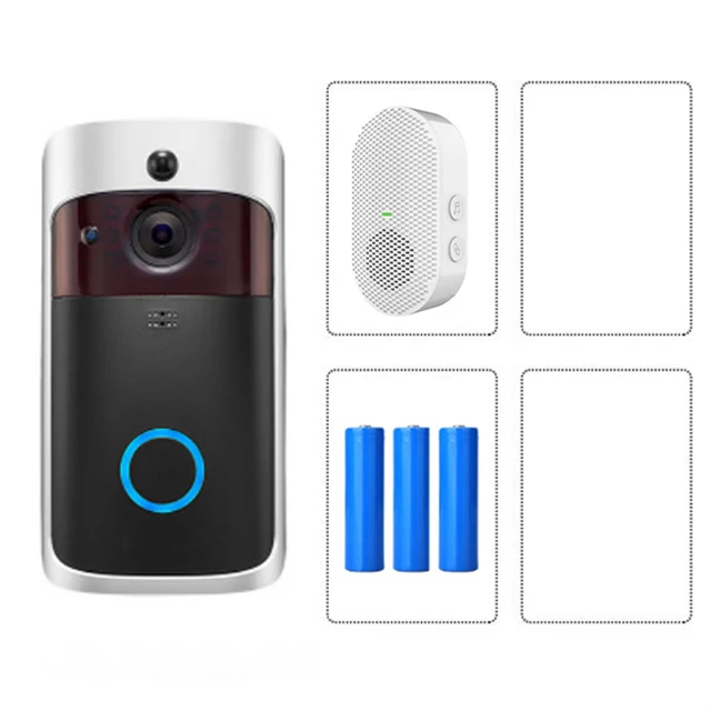 screen intercom EKEN V5 Smart Video WIFI Doorbell Camera 720P Visual Call Intercom Door Bell Infrared Night Vision Remote Record Home Security indoor monitor Door Intercom Systems