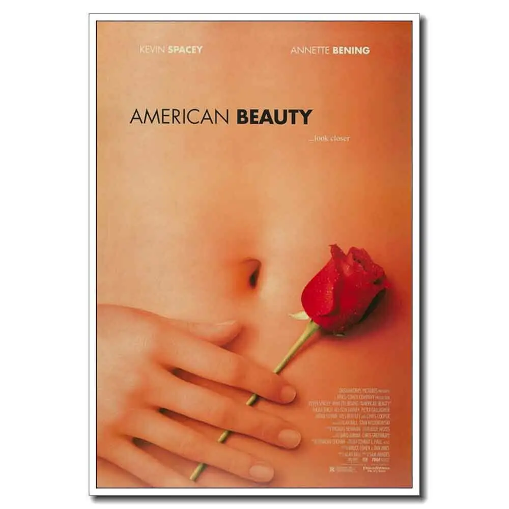 American Beauty Classic Movie Silk Poster Wall Sticker Decoration Gift