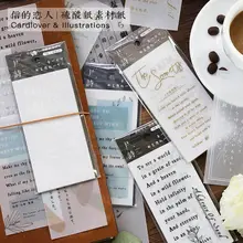 16 шт. серная кислота бумага материал бумага стихотворение серии ins ветер рука счета материал DIY стикер