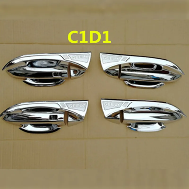 C1D1 Для Geely Coolray, Proton X50, BinYue, ручка двери автомобиля чаша крышка наклейка - Название цвета: C1D1