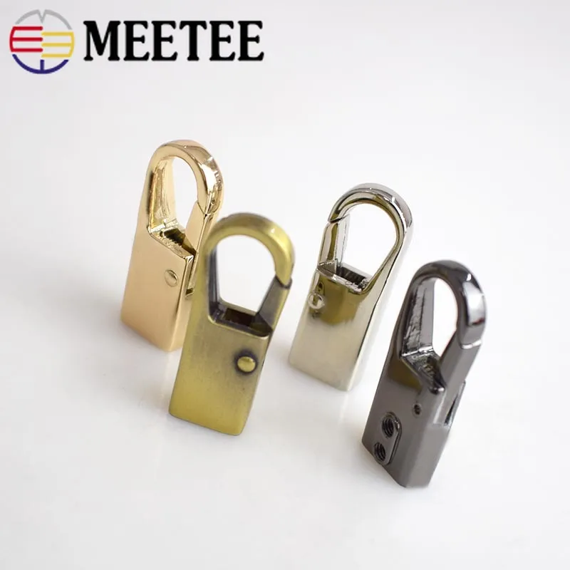 5/10 шт. Meetee 10 мм Сумка на ремешке с металлической пряжкой защелкивающийся крючок