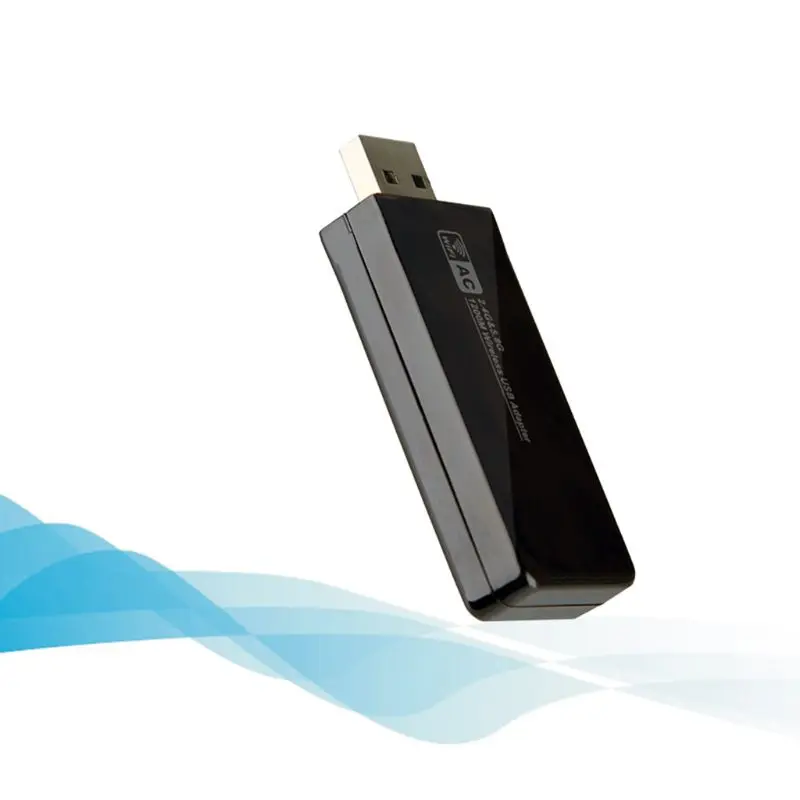 Мини 2,4G/5,8G двухдиапазонный wifi USB 3,0 1200Mbps LAN беспроводной адаптер приемник сетевая карта встроенная антенна для Windows Linux