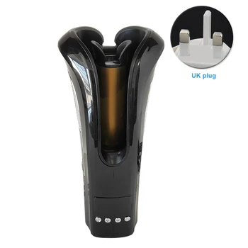 

Hair Curler Travel Digital LCD Display Automatic Rotating Adjustable Temperature Portable Multifunctional Easy Use Home Ceramic