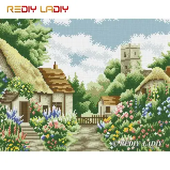 

High Quality Diamond Painting Country Life Full Round Diamond Embroidery Beaded Cross Stitch Pixel Mosaic Pattern Home Decor