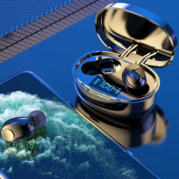 

True Wireless headset 5.0 TWS Mini Earbud Waterproof in-Ear headset Handsfree Stereo Sport Earpiece dual mic Bluetooth Earphones