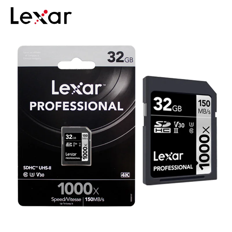 Lexar профессиональная sd-карта 32 Гб SDHC V30 64 Гб 128 ГБ 256 ГБ SDXC U3 V60 C10 карта памяти Макс 250 МБ/с./с флеш-карта для камеры 4K