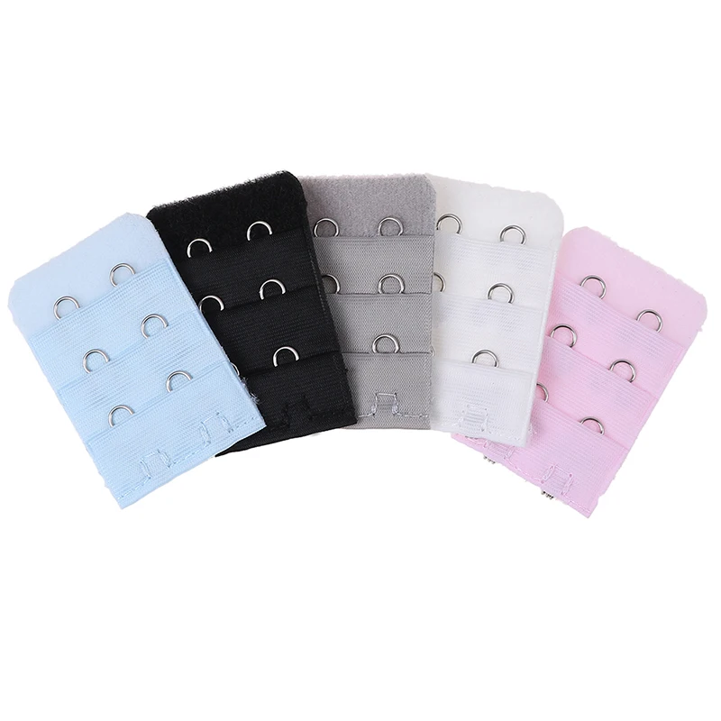 5/10Pcs Bra Extenders Clasp 1/2 Hooks Women Bra Strap Extender Bra Accessories Color Random