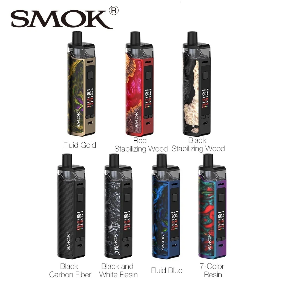 Оригинальный набор SMOK RPM80 Pro Mod Pod с аккумулятором 18650 5 мл макс. выход 80 Вт