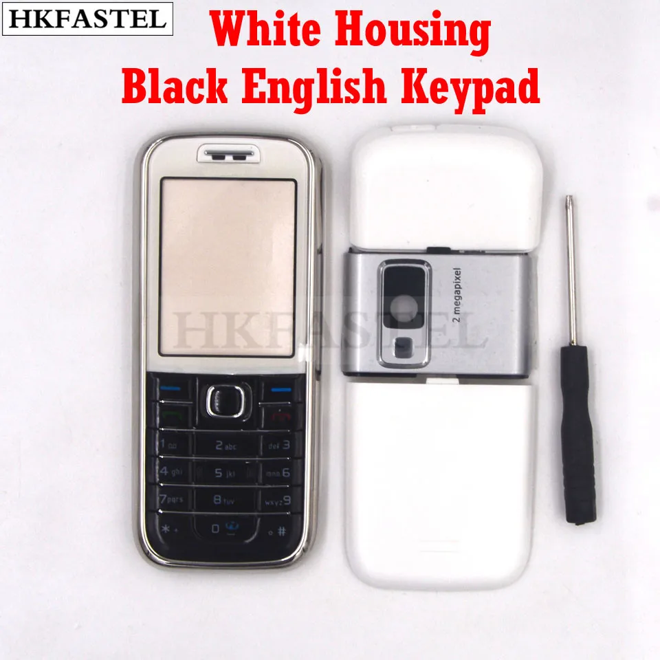 HKFASTEL для Nokia 6233 высокое качество новинка полный корпус чехол + английская/Русская