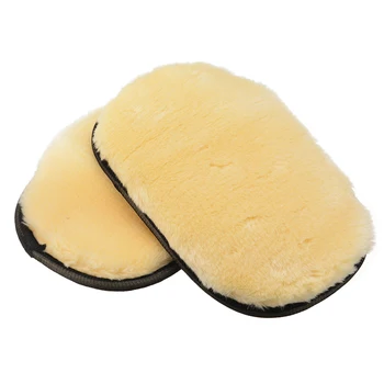 

Mayitr 2pcs Car Wash Mitt Towel Wipe Towel Plush Lambswool Cleaning Foaming Tool Accessories 15x24cm