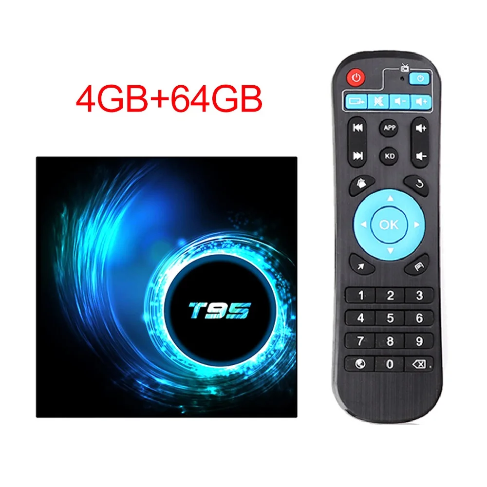4GB 64GB VONTAR T95 Android 10,0 Смарт ТВ приставка 4 Гб ОЗУ 32 Гб 64 Гб 16 Гб ТВ приставка Allwinner H616 четырехъядерный H.265 4 к медиаплеер pk H96 T95 Max - Цвет: 4GB 64GB