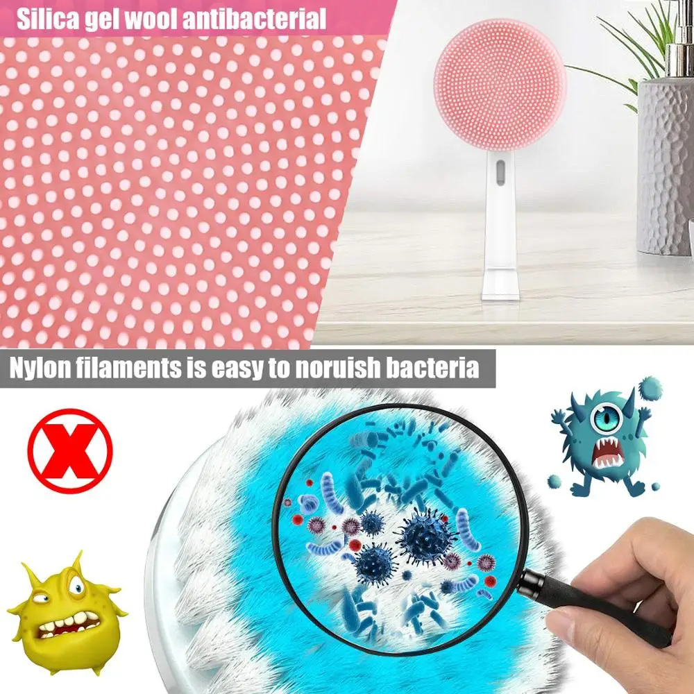 Replacement Facial Cleansing Brush Head Toothbrush Heads Compatible with Oral-B Electric Toothbrushes