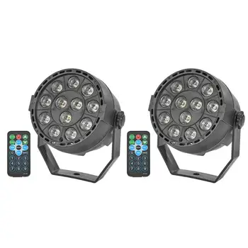

12LED RGB Stage Light KTV Bar Club DJ Disco Par Lamp with Remote Control