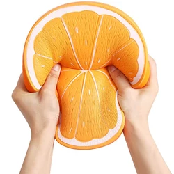 Squishy Jumbo de fruta naranja para niños, juguetes antiestrés de elevación lenta, alivio del estrés, Kawaii, regalos