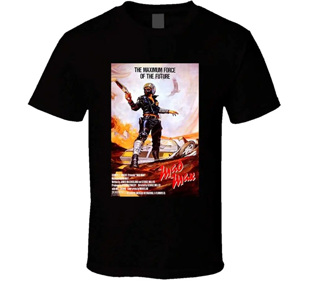 Mad Max Cool 70'S винтажная Классическая экшен фильм фанатская футболка с постером |