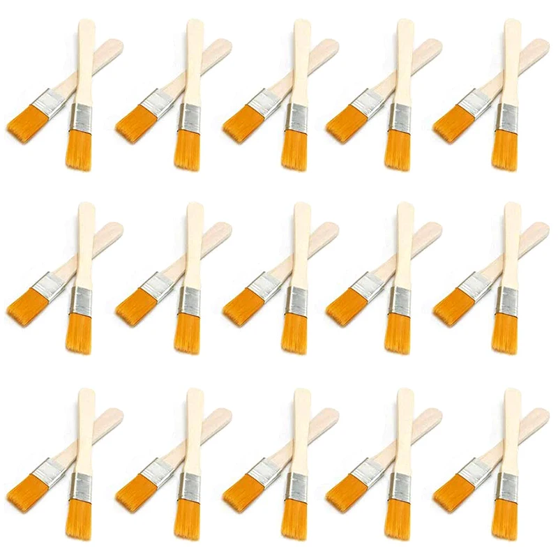 art brushes 30-Piece Paint Brush Set with Wooden Handle, Brush for Cleaning and Dust Removal, Gloss Paint Brush, Oil Brush brush on plastic paint