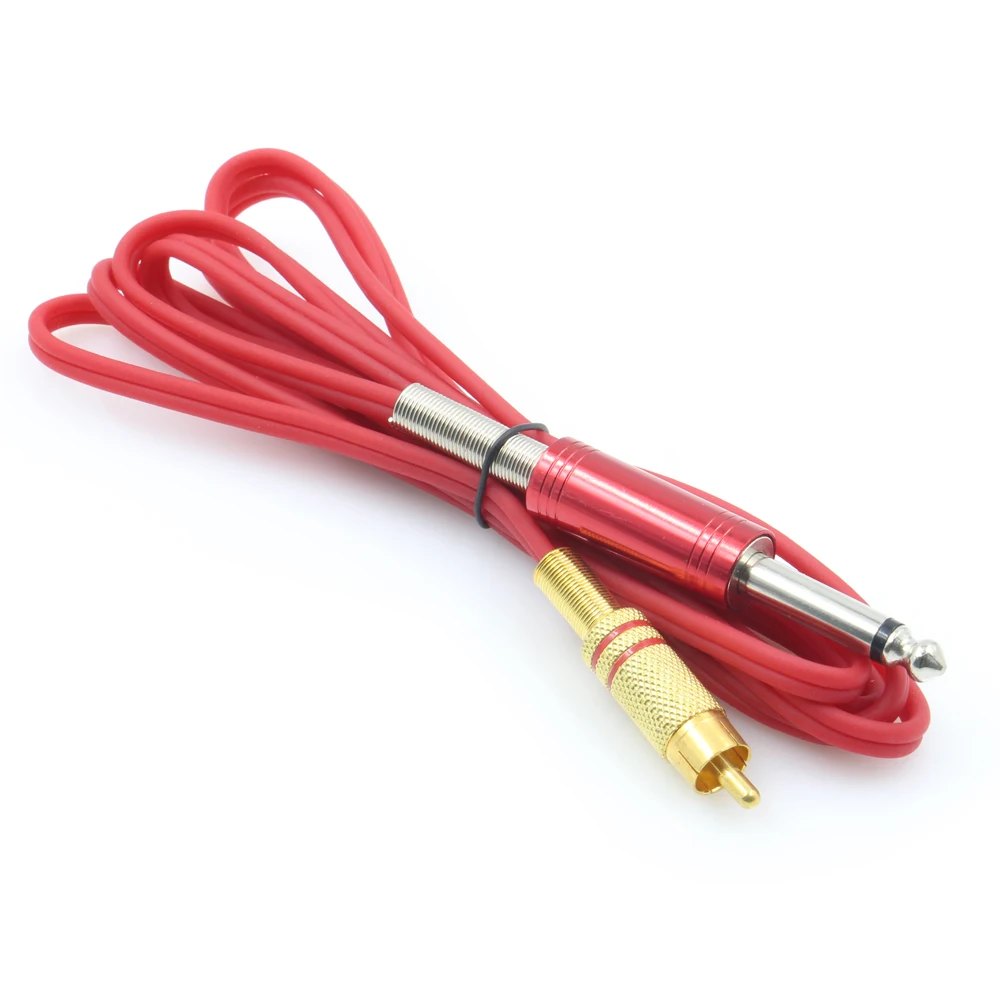 

1.8M RCA Tattoo Clip Cord High Quality Silicone Clip Cable for Power Supply Machine Clip Cable Tattoo Accessories Free Shipping