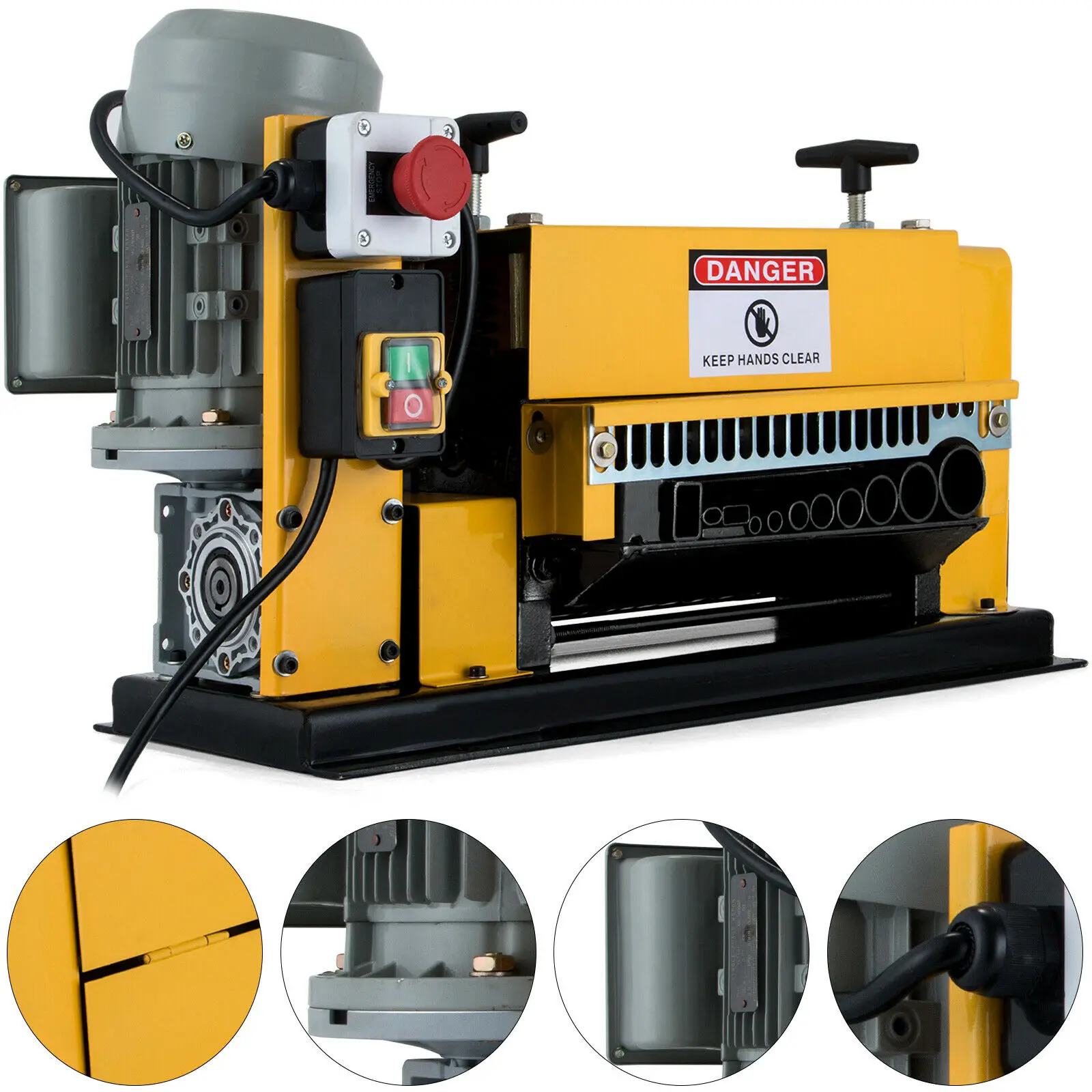 

Free shipping for EU Scrap wire cable stripper stripping recycle machine automatic electric 1-38mm