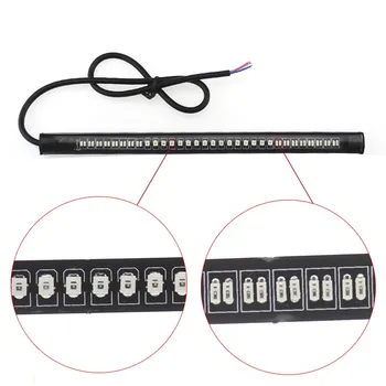 

1pc Car DRL Daytime Running Light Flexible Soft Tube Guide Car Styling LED Strip Turn Signal Yellow Red For Honda BMW Audi Ford
