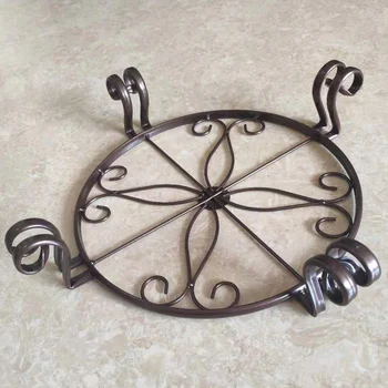 

Plant Stand Iron Art For Flower Pot Support Rack Storage Container Round Multifunction Garden Indoor Outdoor Potted Holder